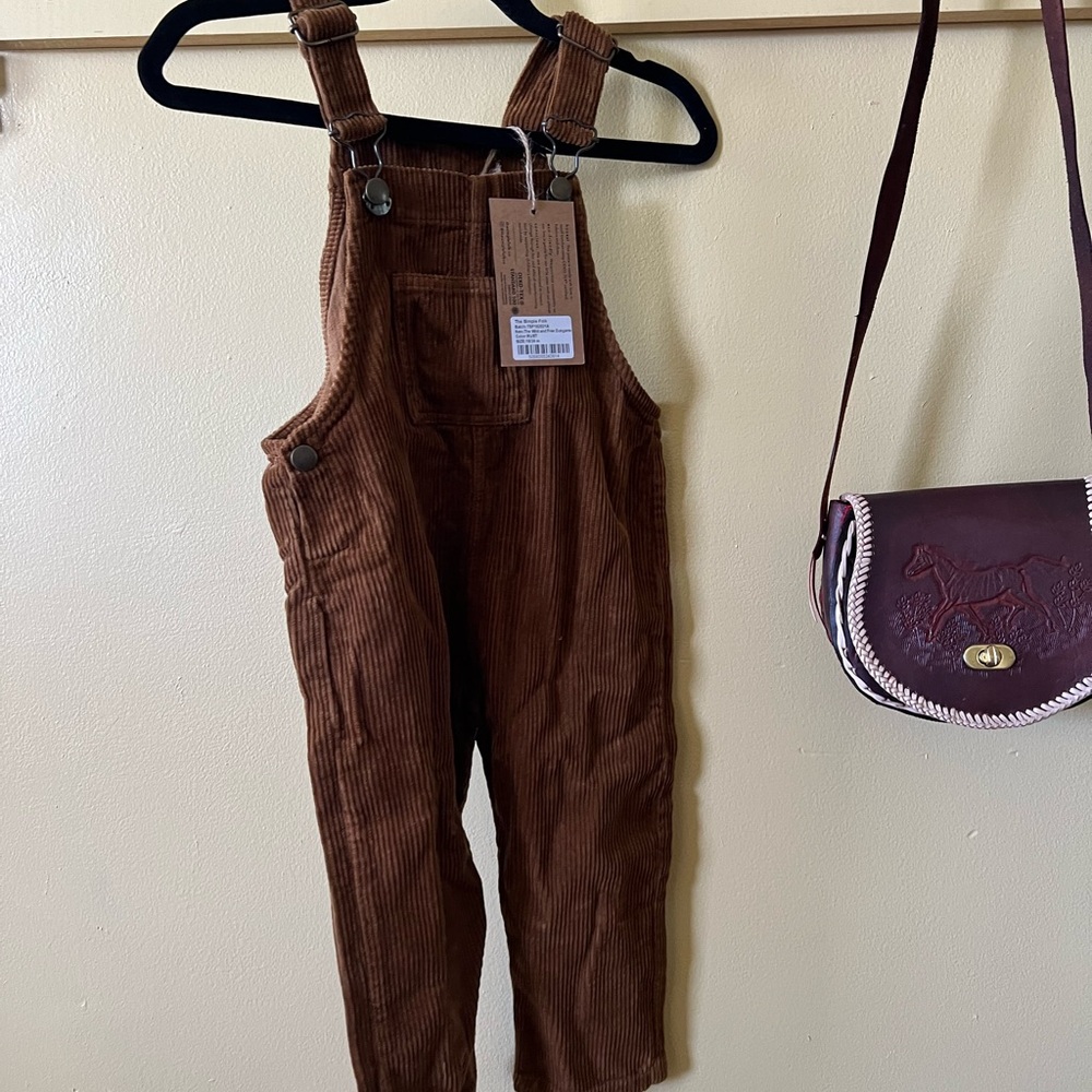 Brown Corduroy Overalls